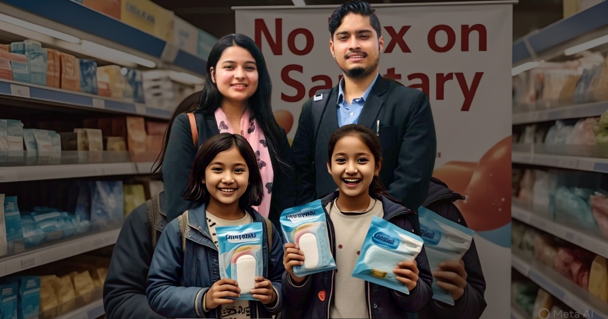 tax removal on sanitary pad