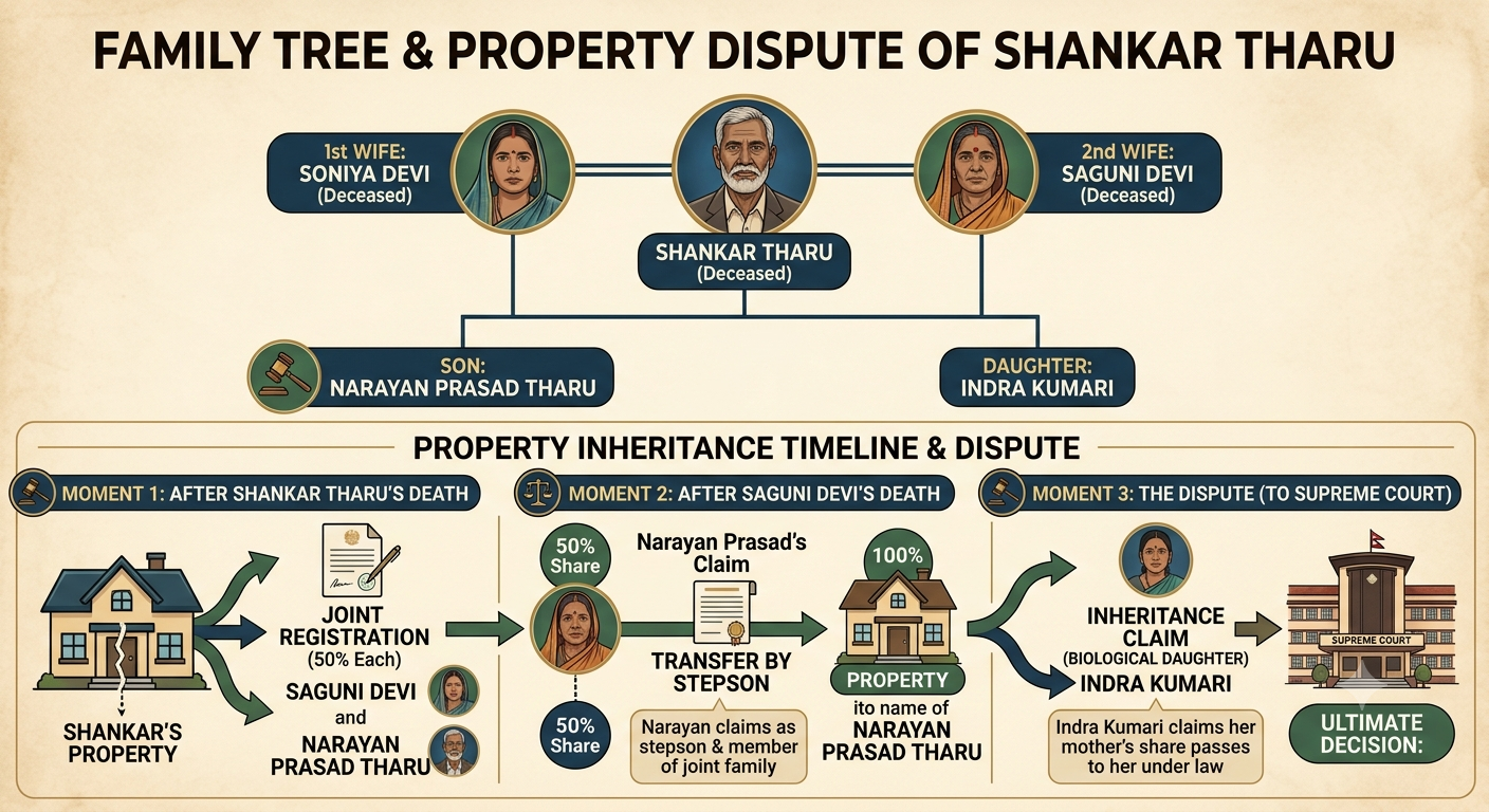 Family Law Case: Narayan Prasad Tharu v. Harendra Kumar Chaudhary, NKP (4th Semester) 1